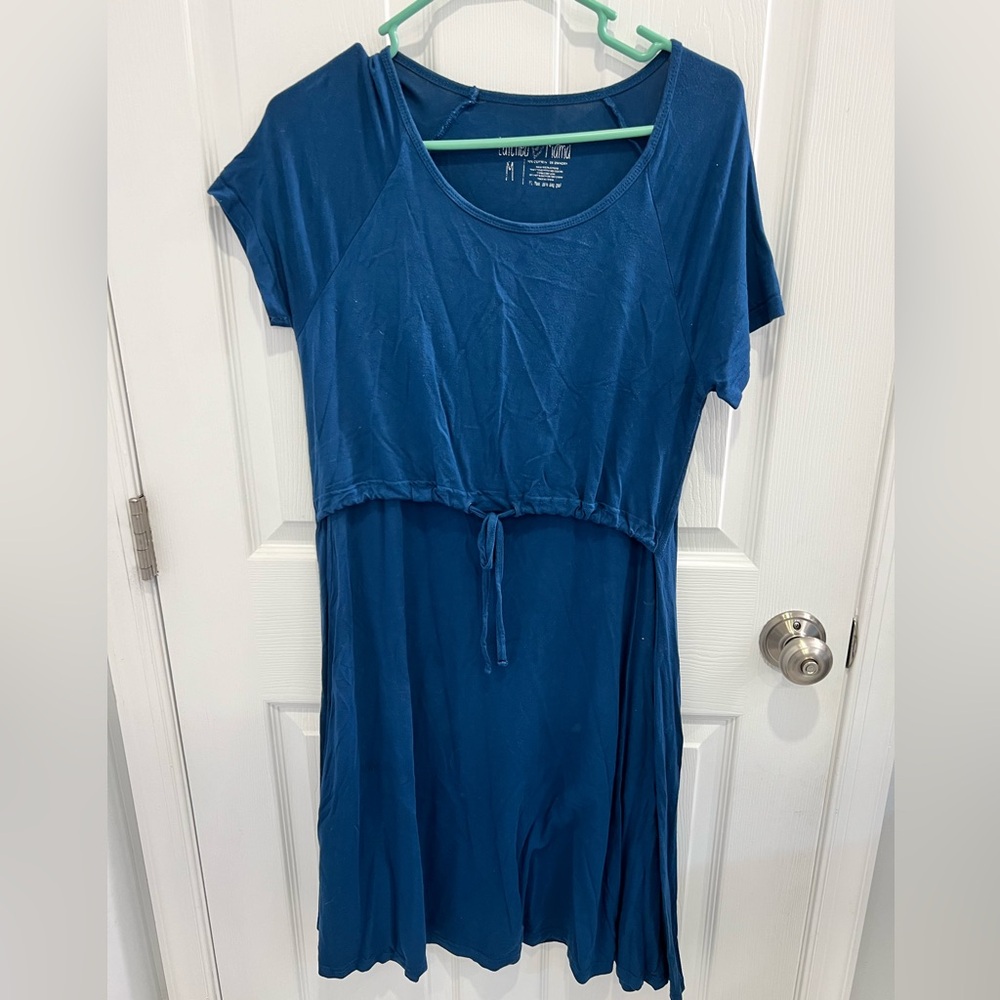Latched mama drawstring dress M